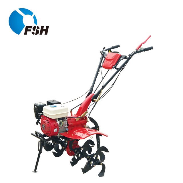 Hand Puash Gas Powered Walking Tractor Mini Cultivators Power Tiller
