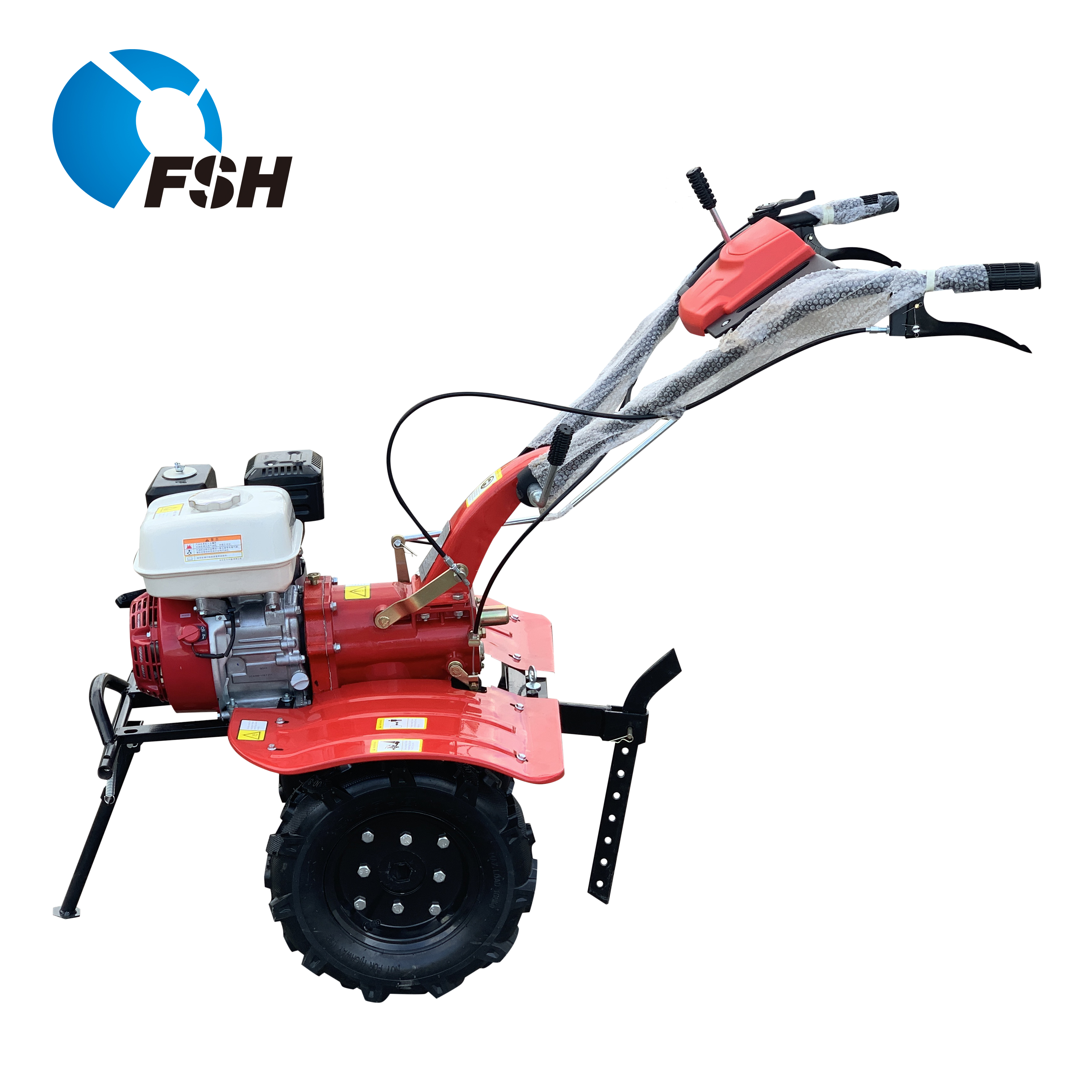 Hand Puash Gas Powered Walking Tractor Mini Cultivators Power Tiller