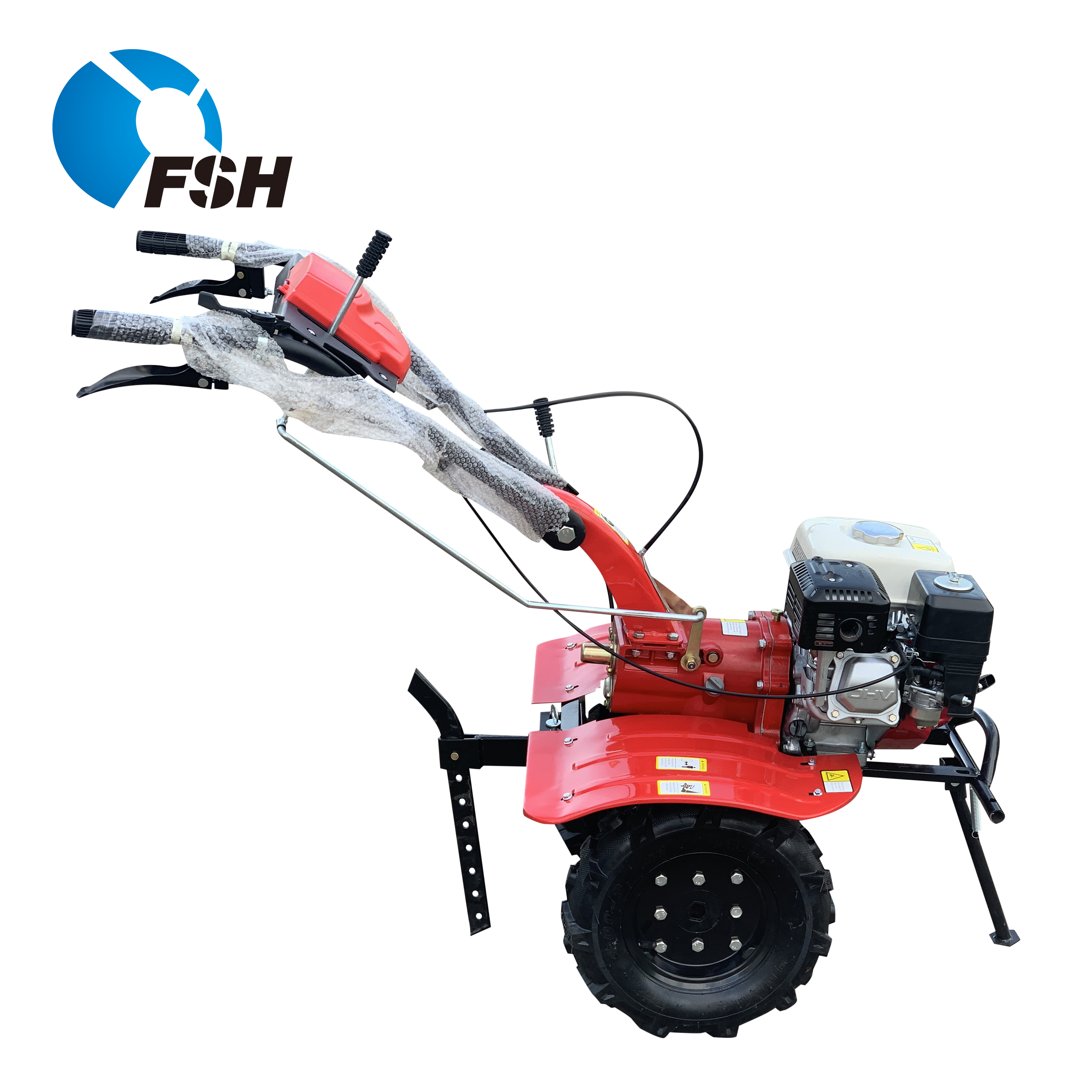 Hand Puash Gas Powered Walking Tractor Mini Cultivators Power Tiller