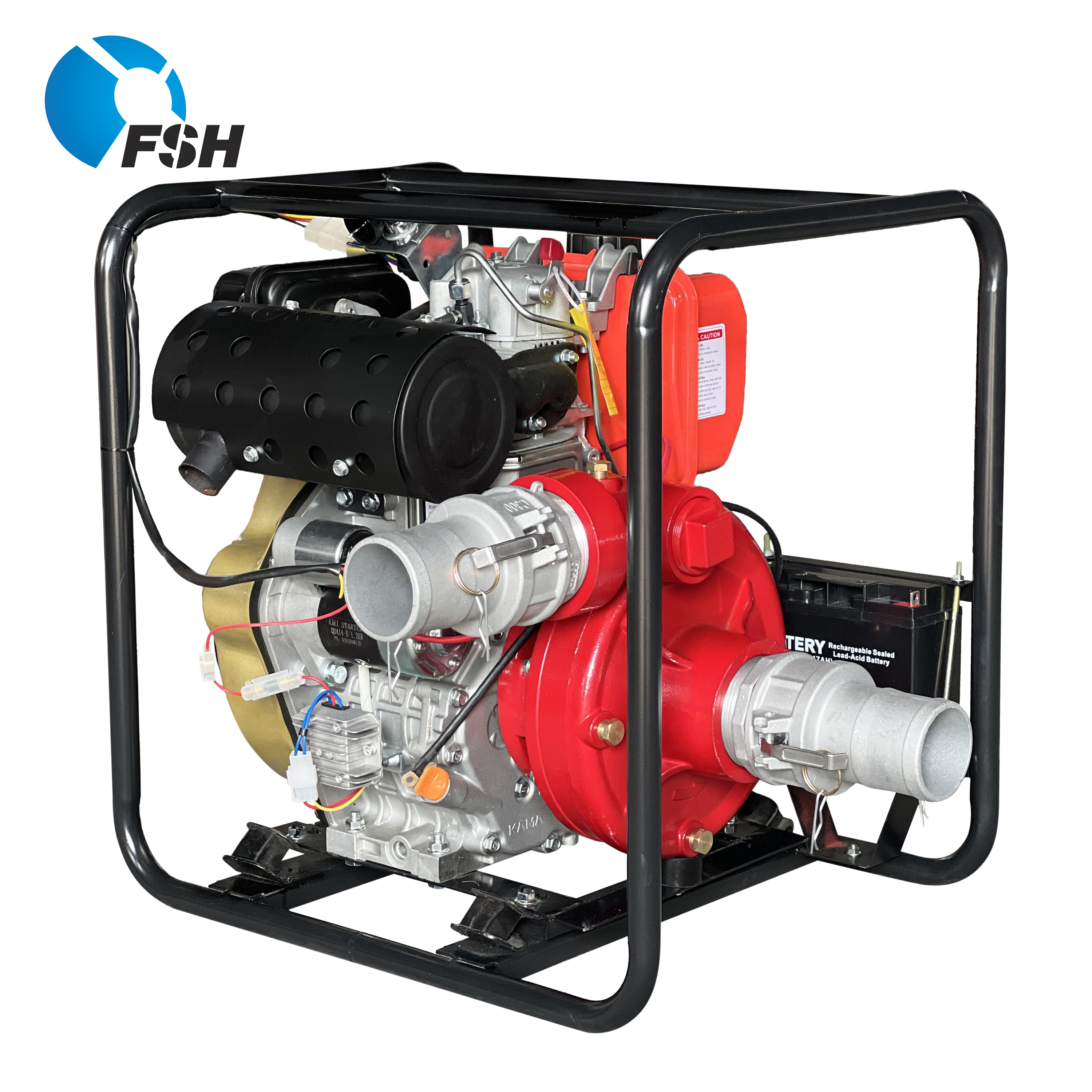 Diesel Portable Fire Engine Pumps Firefighters High-Efficiency Piston Pump For Fire Extinguishing