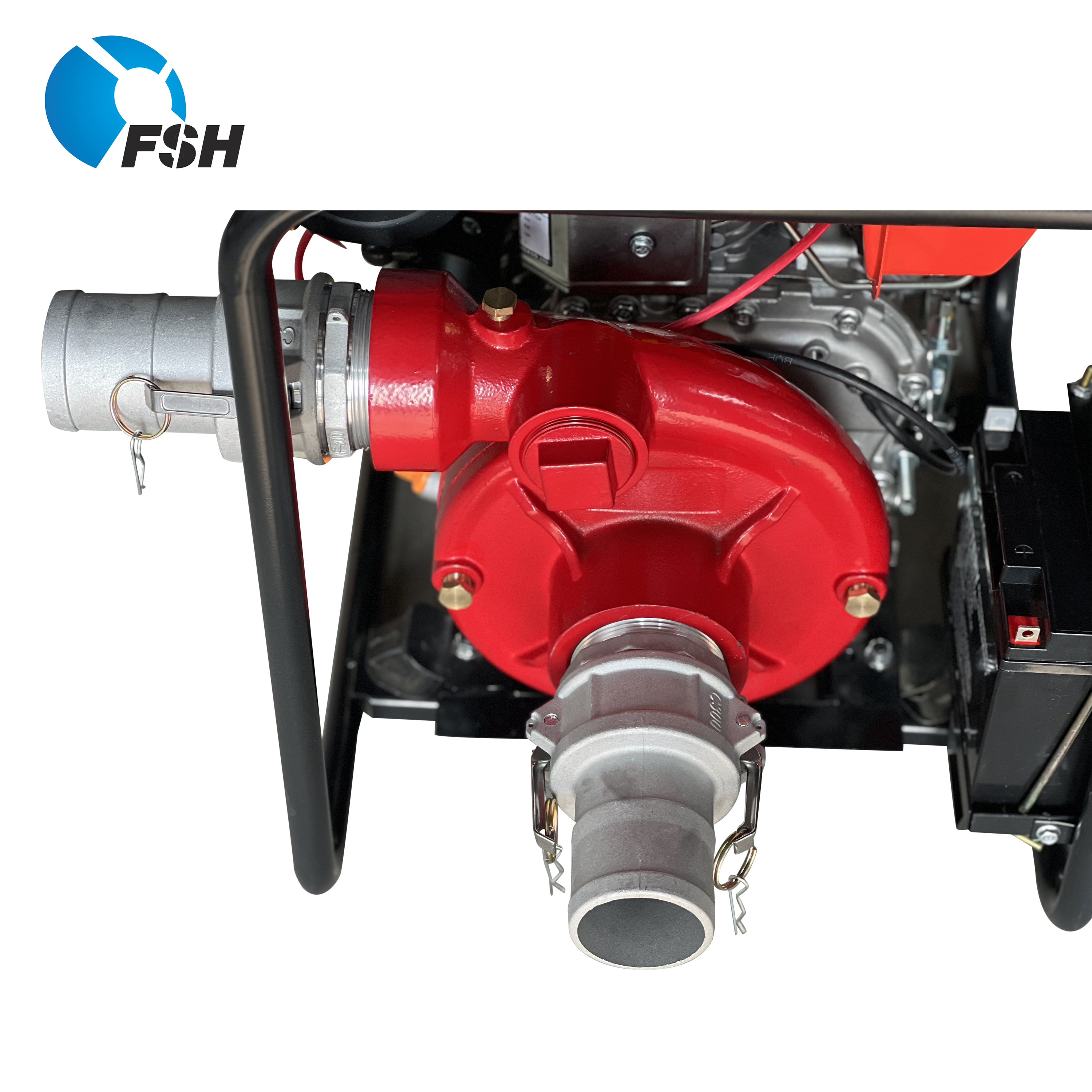Diesel Portable Fire Engine Pumps Firefighters High-Efficiency Piston Pump For Fire Extinguishing