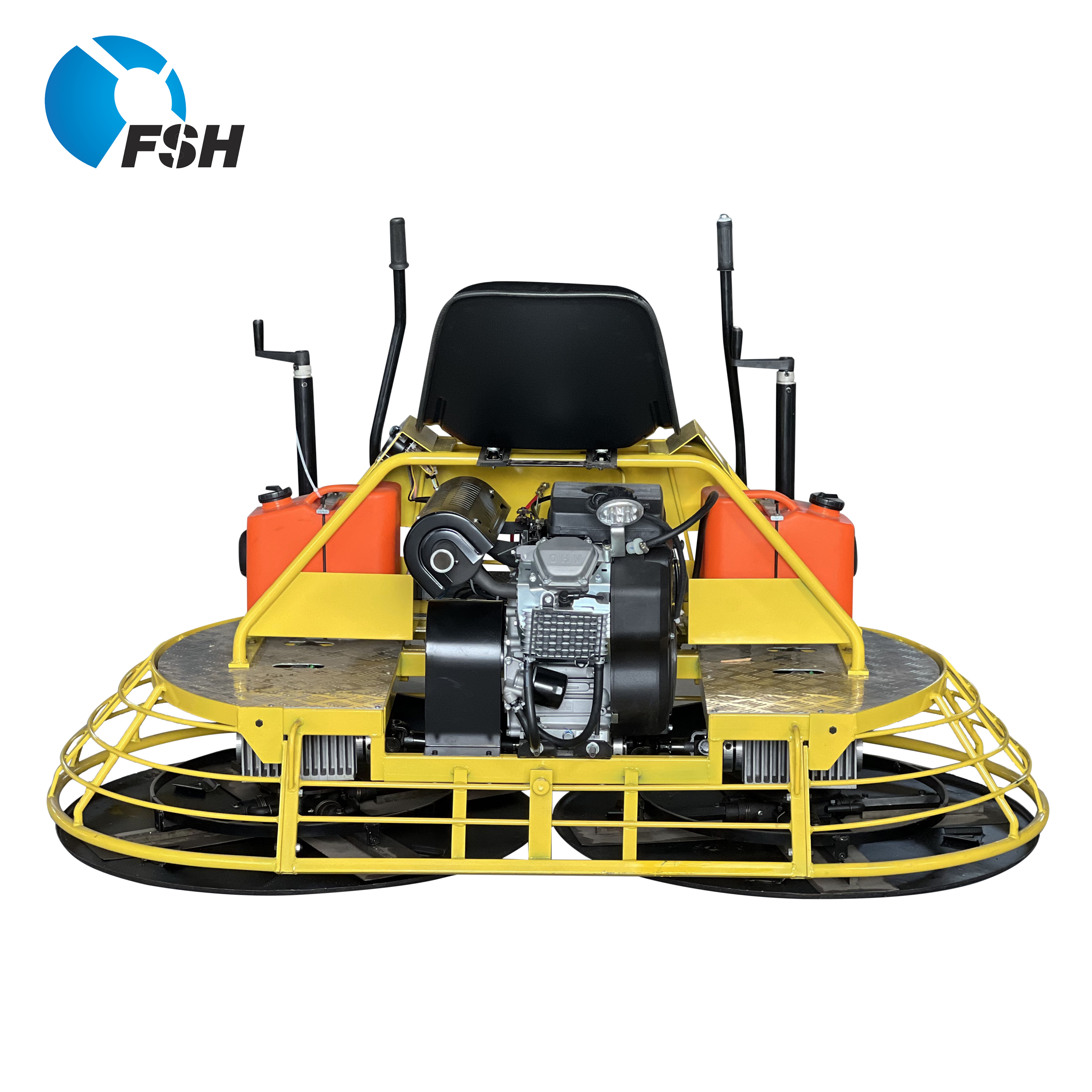 24hp Gasoline Honda GX690 Double Pan 36'' Road Driving Concrete Polishing Finishing Machine Ride on Power Trowel