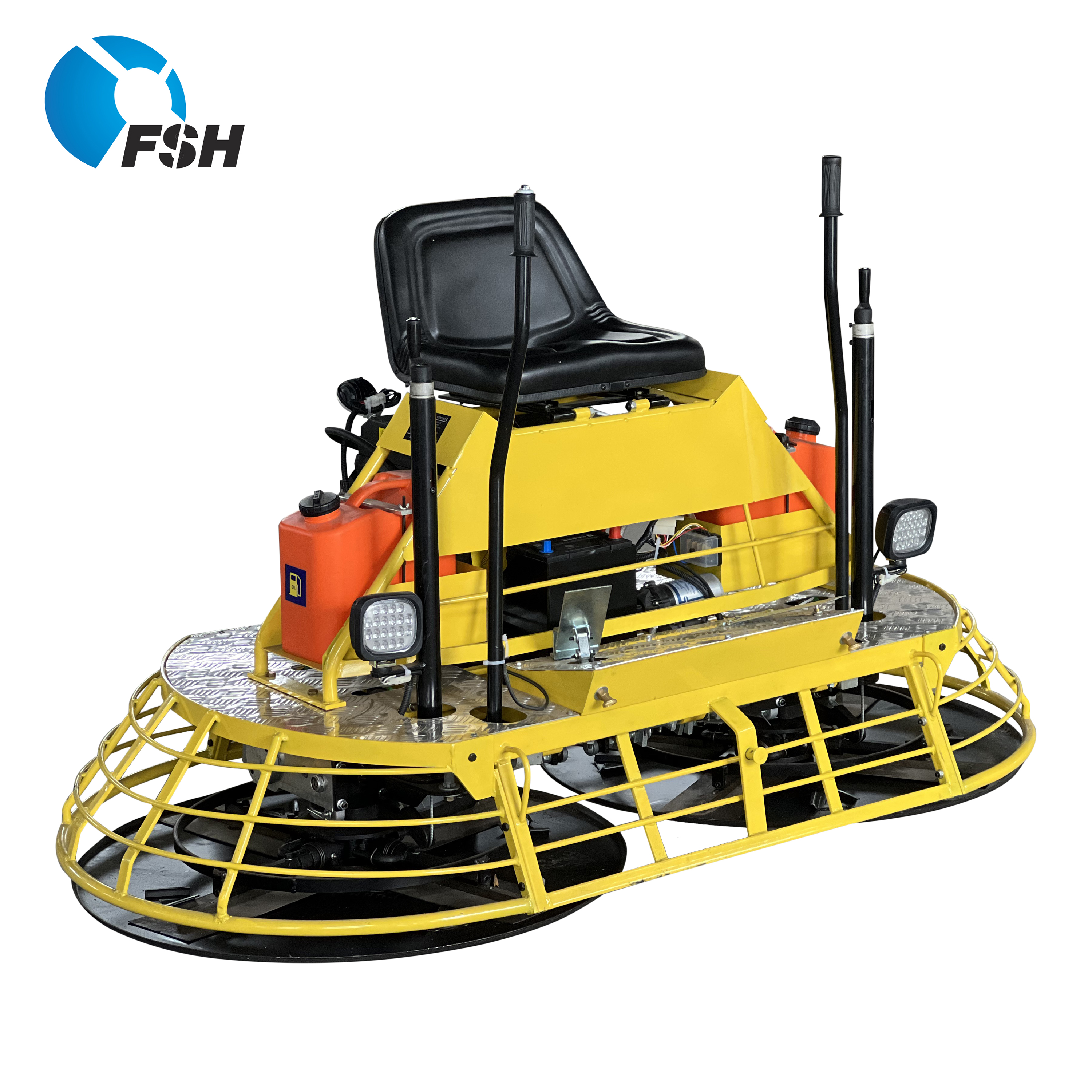 24hp Gasoline Honda GX690 Double Pan 36'' Road Driving Concrete Polishing Finishing Machine Ride on Power Trowel