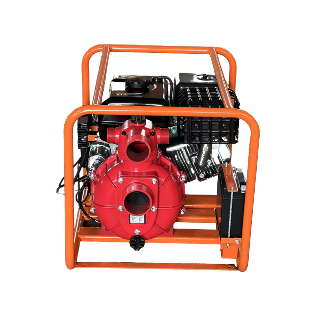 R210 gasoline high pressure water pump with orange frame
