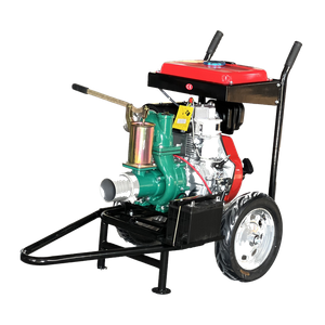 wheeled high pressure fire fighting pump for emergency water supply